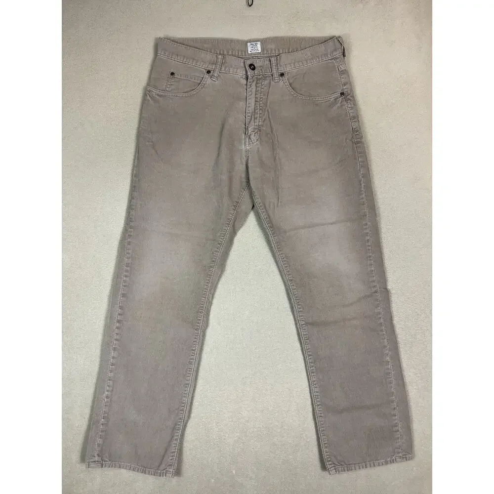 J. Crew Pants Jeans 33x30 Brown Corduroy Straight Leg Regular Fit Mid Rise